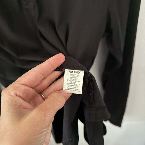 Buck Mason Men’s Long Sleeve Henley Shirt Sz Medium - Picture 3 of 3